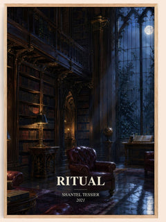 Ritual watercolour book poster by Shantel Tessier – framed literary art print