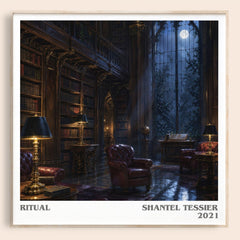 Ritual literary book poster by Shantel Tessier – framed literary art print