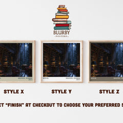 Ritual literary print in frame leaning in hallway – romance wall art