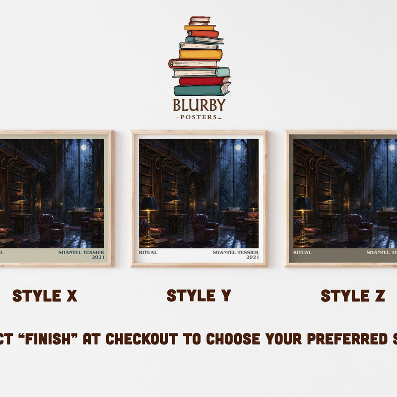 Ritual literary print in frame leaning in hallway – romance wall art
