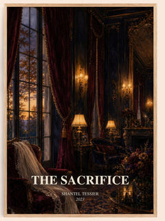 The Sacrifice watercolour book poster by Shantel Tessier – framed literary art print