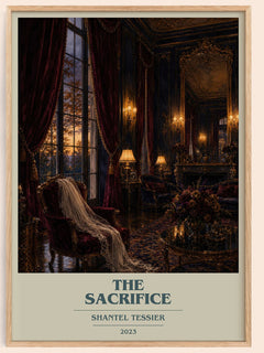The Sacrifice Book Cover Poster by Shantel Tessier – framed poster