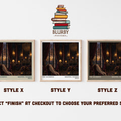 The Sacrifice literary print in frame leaning in hallway – romance wall art