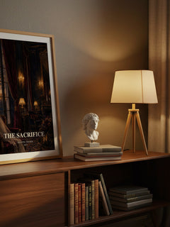 The Sacrifice watercolour print on bookshelf – Shantel Tessier fan gift