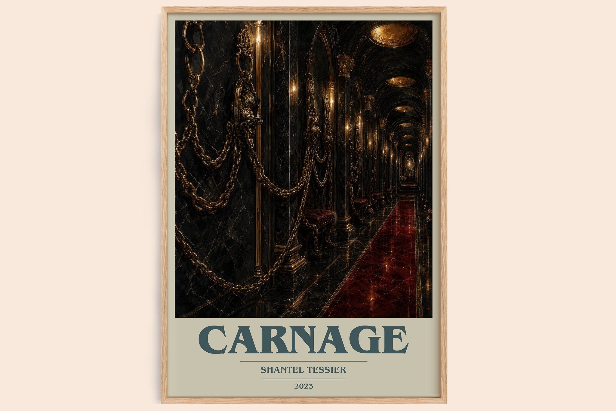 Carnage Book Cover Poster by Shantel Tessier