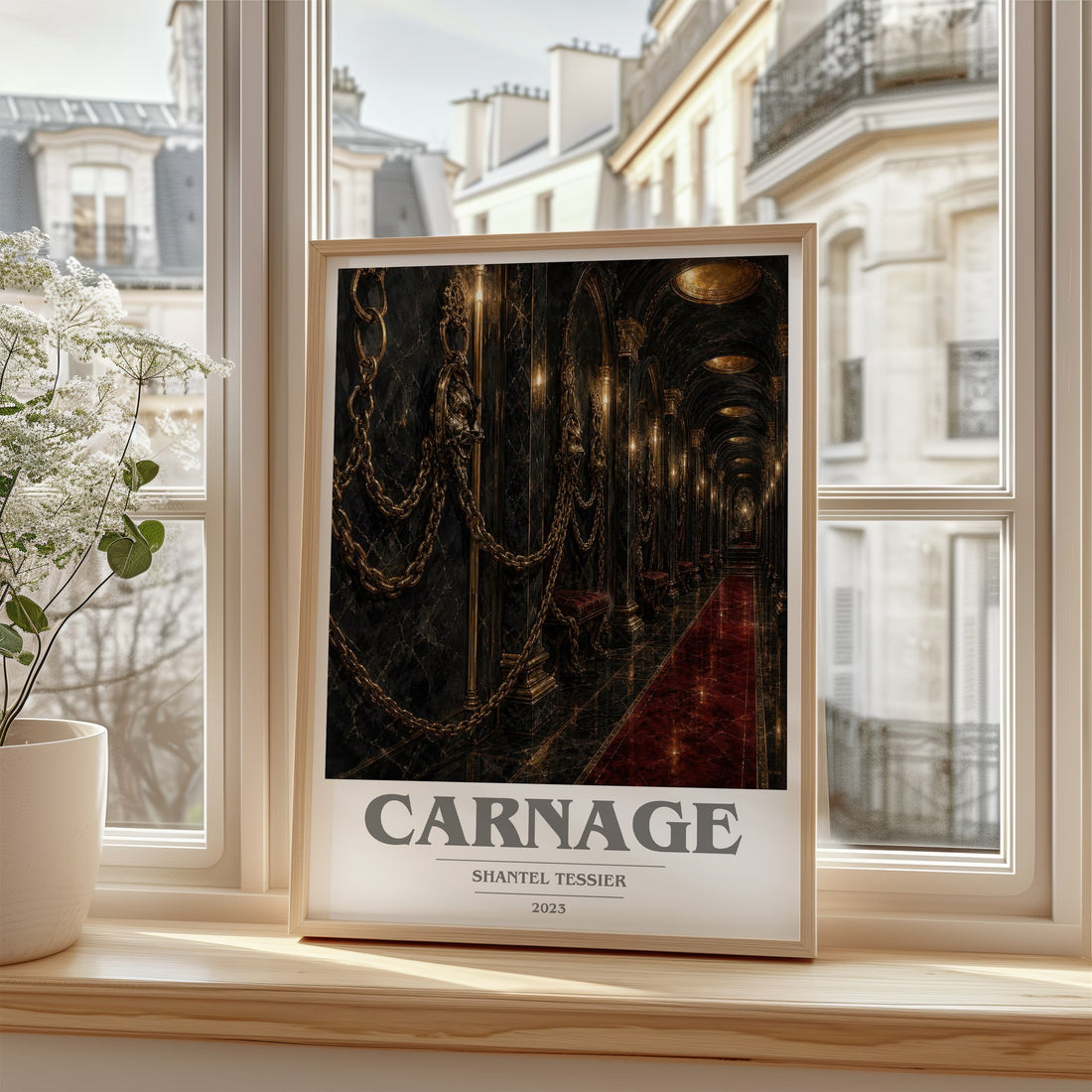 Carnage book cover poster colour and style options – Shantel Tessier book art