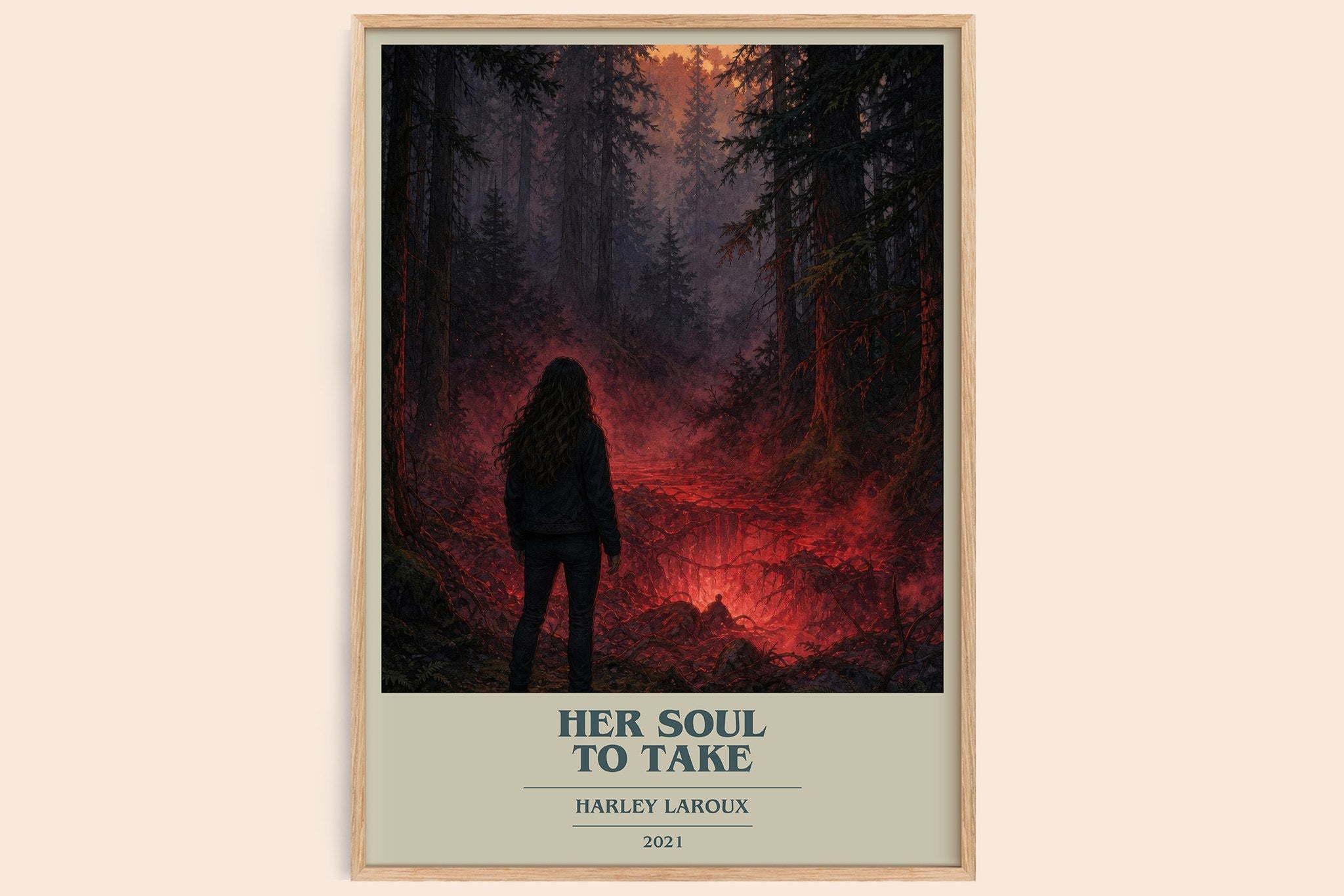 Her Soul to Take Book Cover Poster by Harley Laroux