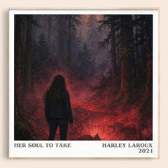 Her Soul to Take literary book poster by Harley Laroux – framed literary art print