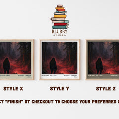 Her Soul to Take literary print in frame leaning in hallway – romance wall art