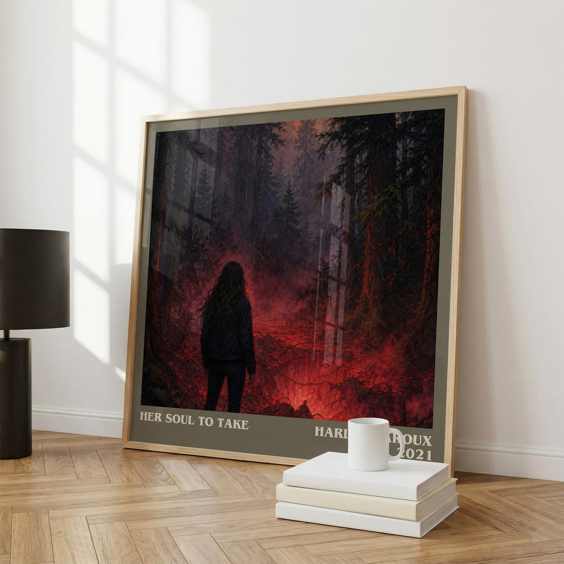 Her Soul to Take literary print framed by window – literary home decor