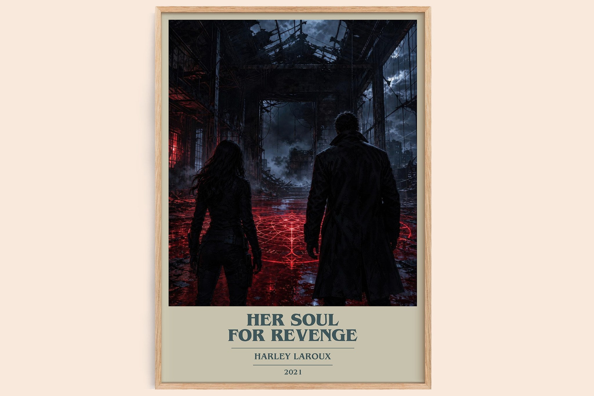 Her Soul for Revenge Book Cover Poster by Harley Laroux