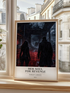 Her Soul for Revenge book cover poster colour and style options – Harley Laroux book art