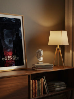 Her Soul for Revenge watercolour print on bookshelf – Harley Laroux fan gift