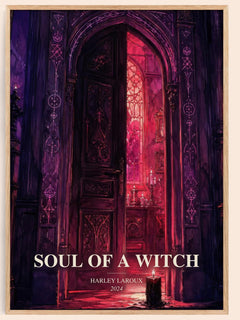 Soul of a Witch watercolour book poster by Harley Laroux – framed literary art print