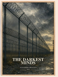The Darkest Minds watercolour book poster by Alexandra Bracken – framed literary art print