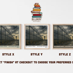 The Darkest Minds literary print in frame leaning in hallway – dystopian wall art