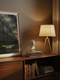 The Darkest Minds watercolour print on bookshelf – Alexandra Bracken fan gift
