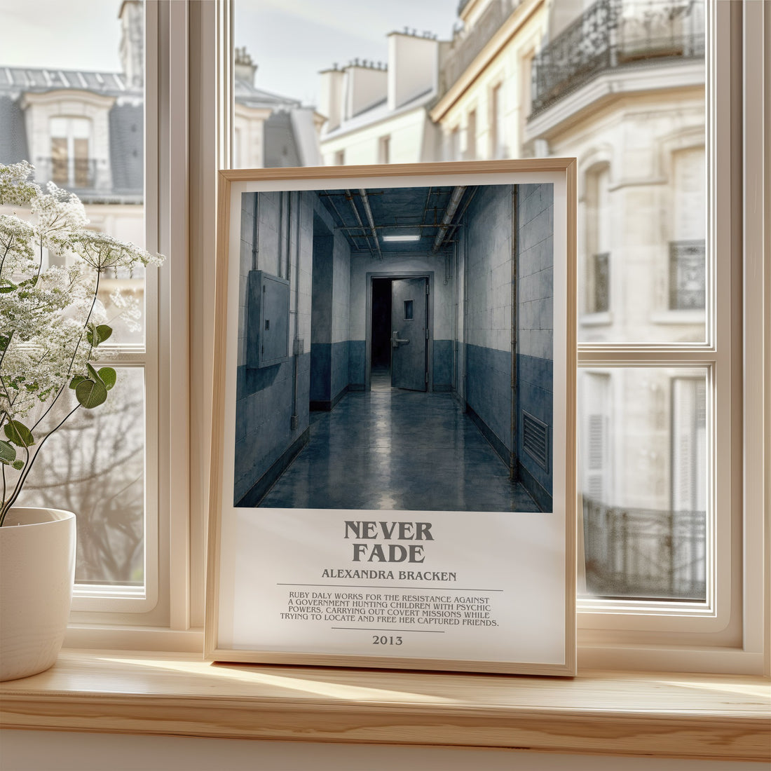 Never fade bookish poster colour and style options – Alexandra Bracken book art