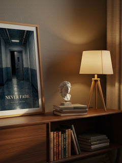 Never fade watercolour print on bookshelf – Alexandra Bracken fan gift