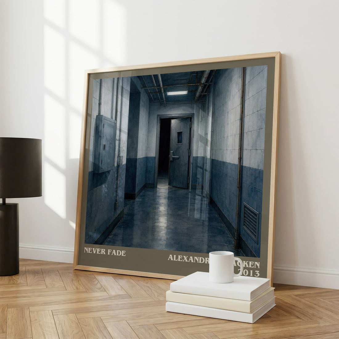 Never fade literary print framed by window – literary home decor