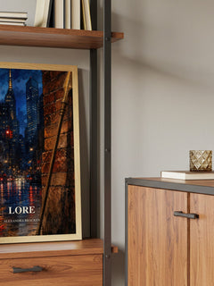 Lore book watercolour illustration paper finish options – matte satin gloss