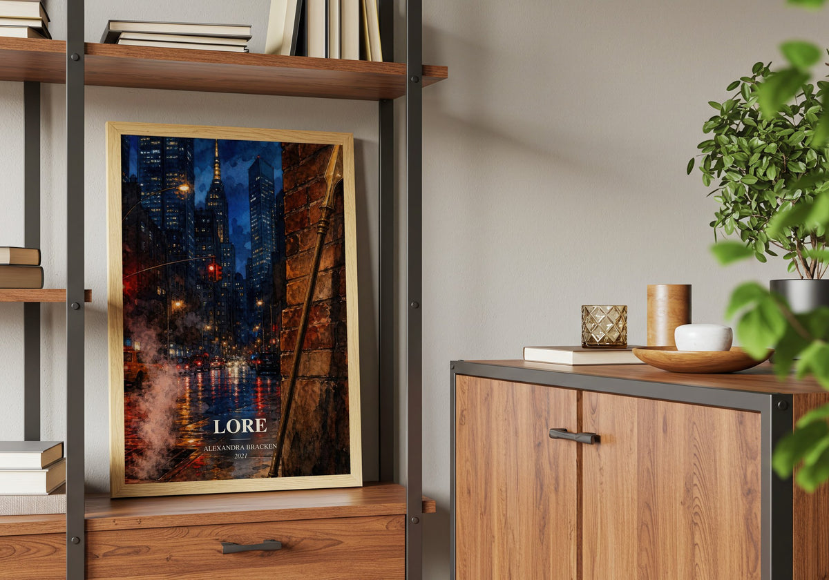 Lore book watercolour illustration paper finish options – matte satin gloss