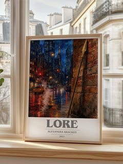 Lore book cover poster colour and style options – Alexandra Bracken book art