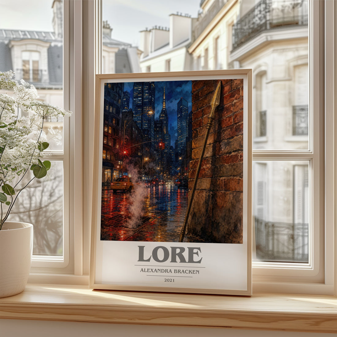 Lore book cover poster colour and style options – Alexandra Bracken book art