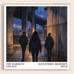 The darkest legacy literary book poster by Alexandra Bracken – framed literary art print