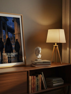 The darkest legacy watercolour print on bookshelf – Alexandra Bracken fan gift