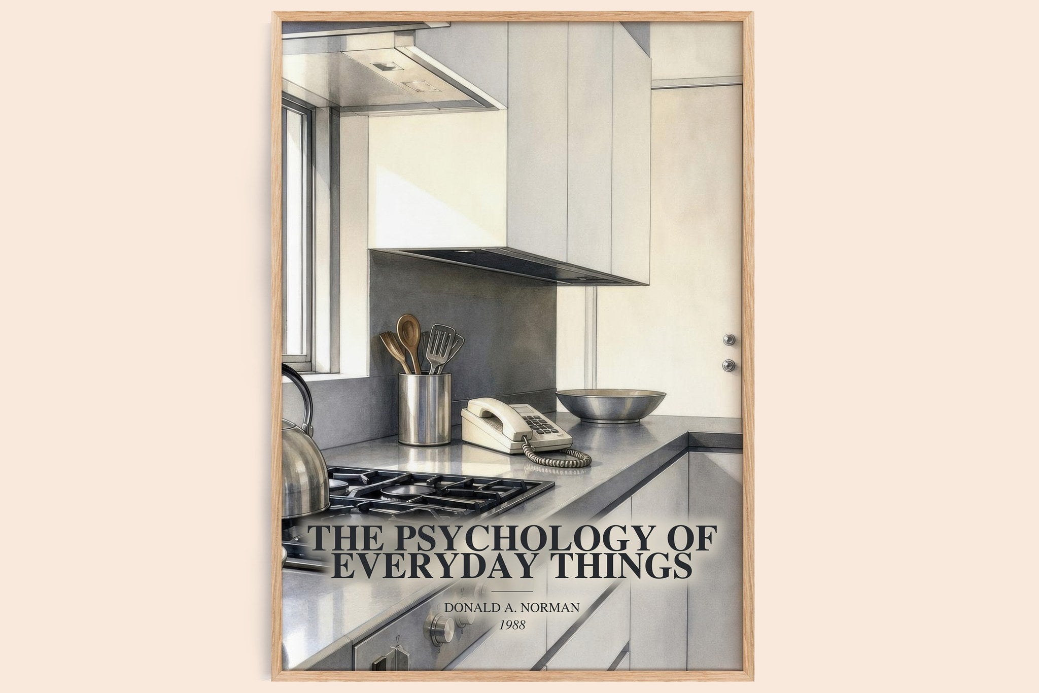 The Psychology of Everyday Things Book Watercolour Illustration by Donald A. Norman