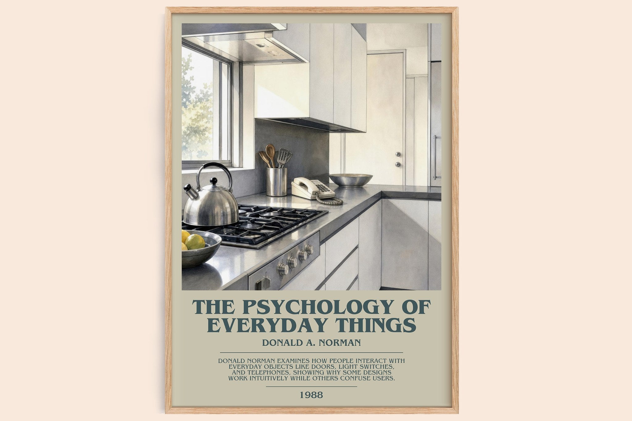 The Psychology of Everyday Things Bookish Wall Art by Donald A. Norman
