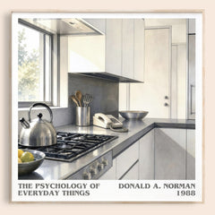 The Psychology of Everyday Things literary book poster by Donald A. Norman – framed literary art print