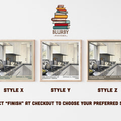 The Psychology of Everyday Things literary print in frame leaning in hallway – non fiction wall art