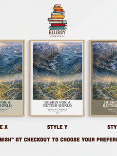 Design for a Better World Book Cover Poster by Donald A. Norman – Style X, Y and Z side by side – choose your finish