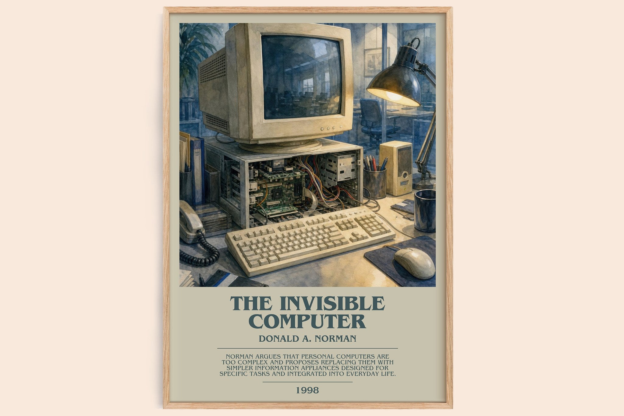 The invisible computer Bookish Wall Art by Donald A. Norman