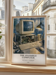 The invisible computer book cover poster colour and style options – Donald A. Norman book art