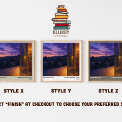 Remember Me literary print in frame leaning in hallway – young adult wall art