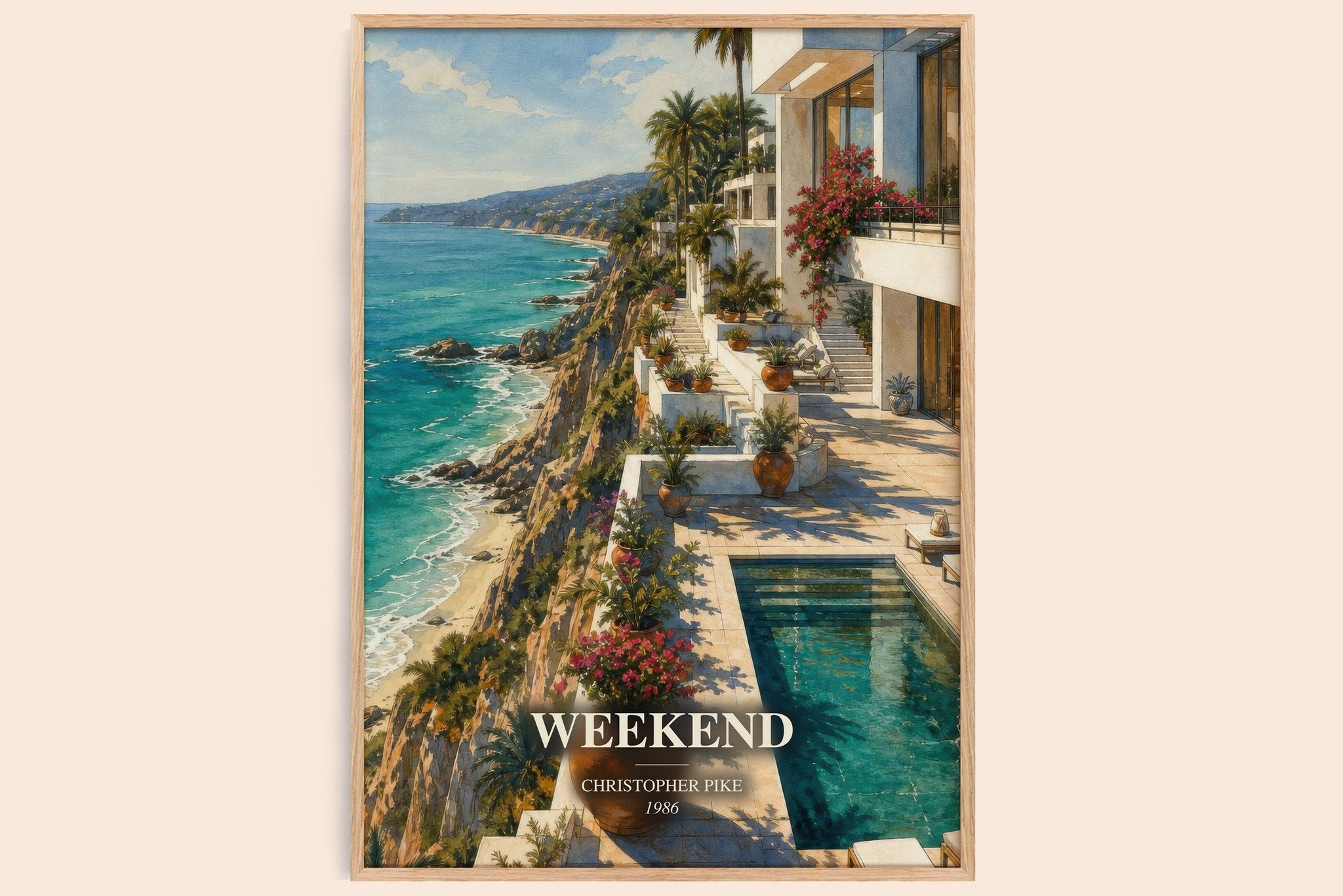 Weekend Book Watercolour Illustration by Christopher Pike