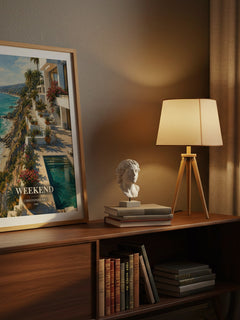 Weekend watercolour print on bookshelf – Christopher Pike fan gift