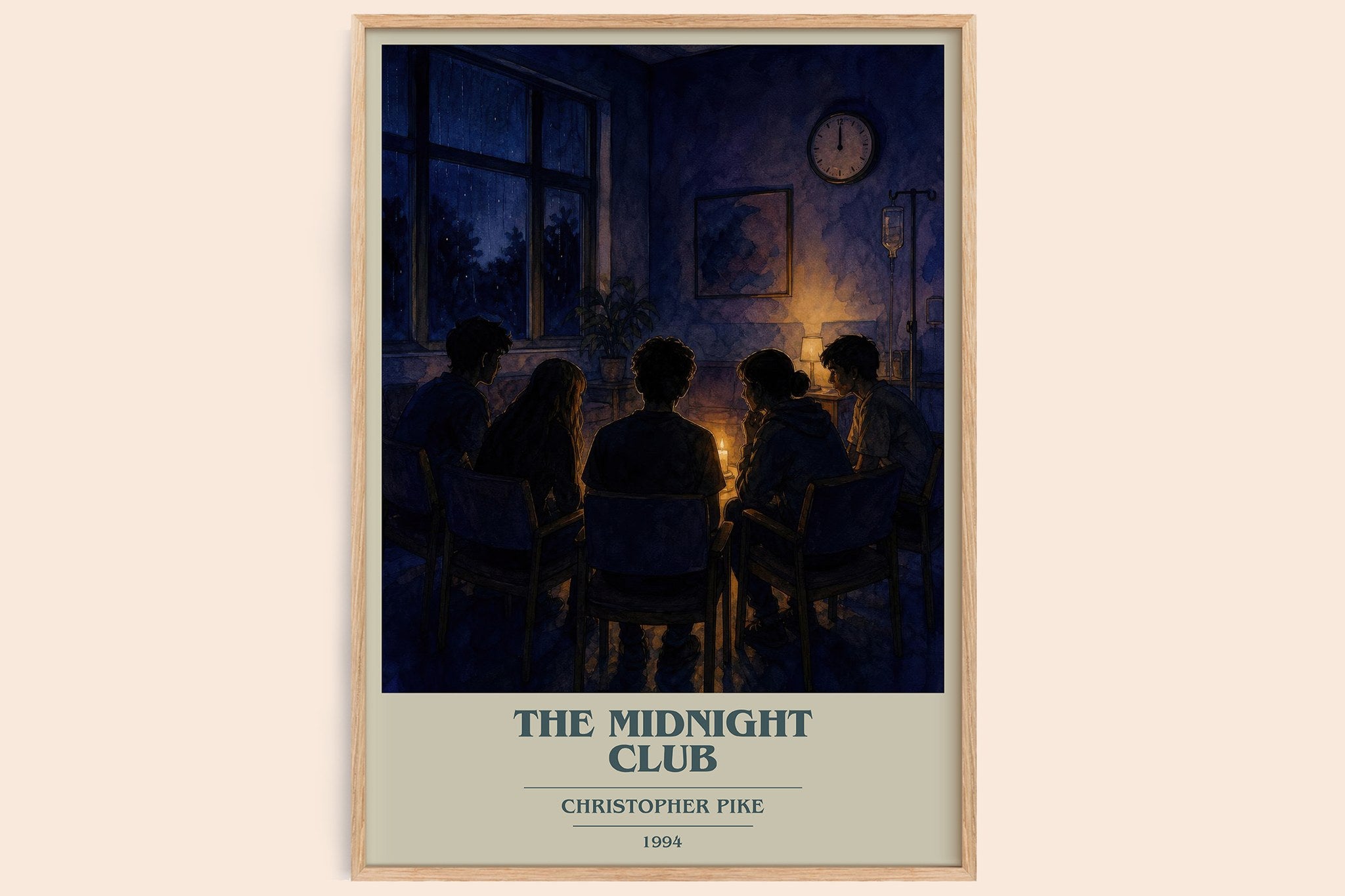 The Midnight Club Book Cover Poster by Christopher Pike