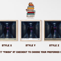 The Last Vampire literary print in frame leaning in hallway – young adult wall art