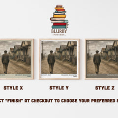 Ham on Rye literary print in frame leaning in hallway – literary fiction wall art