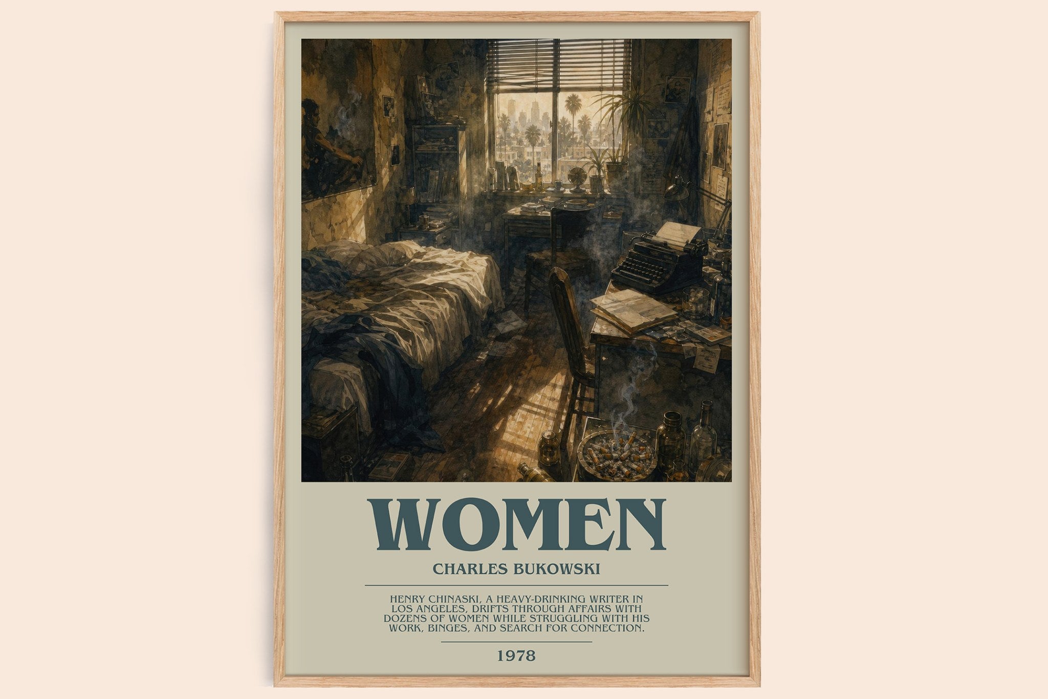Women Bookish Wall Art by Charles Bukowski