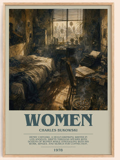 Women Bookish Wall Art by Charles Bukowski – image 1
