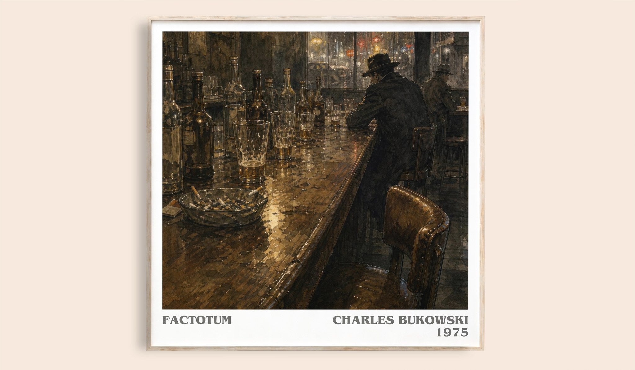 Factotum Literary Art Print by Charles Bukowski