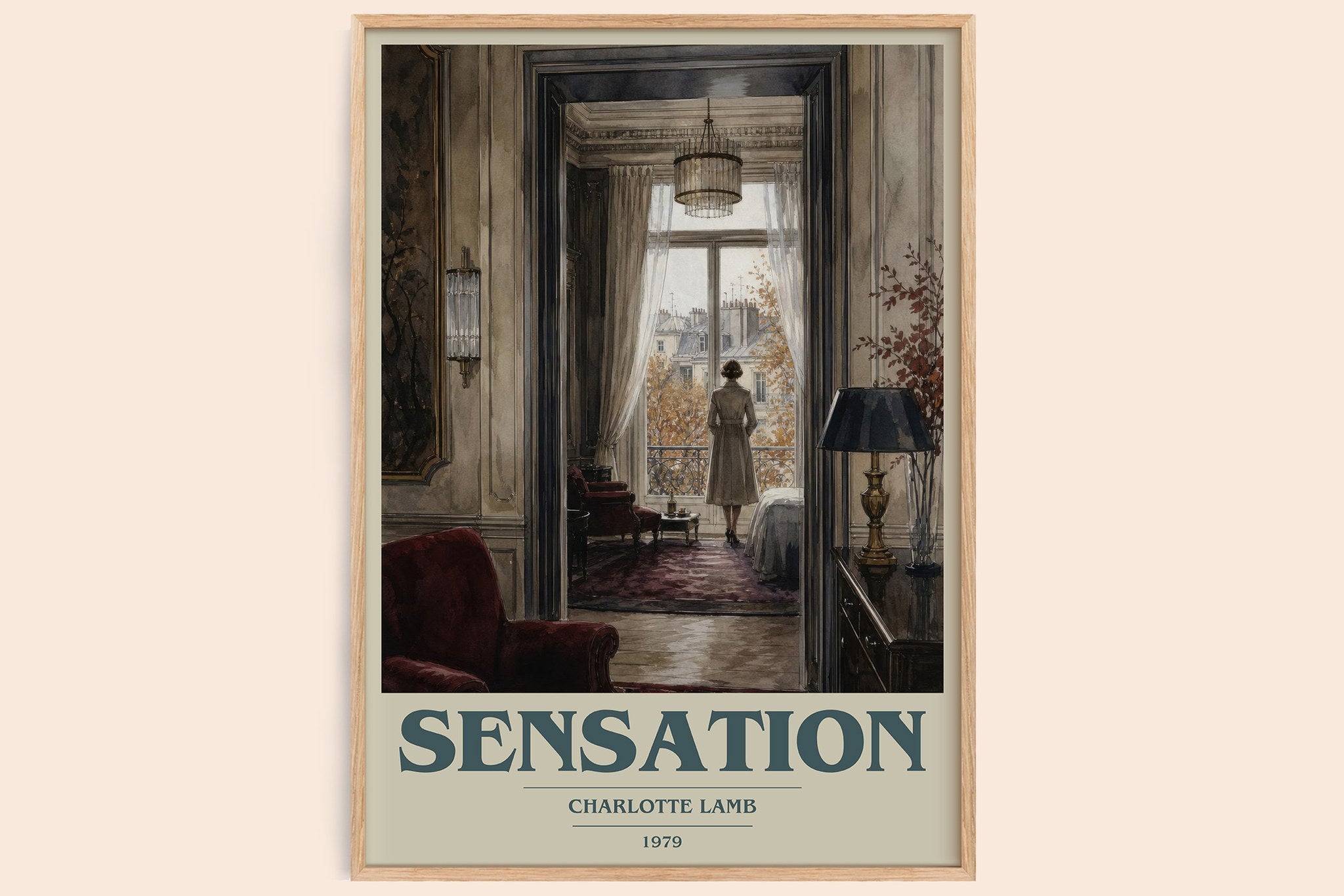 Sensation Book Cover Poster by Charlotte Lamb