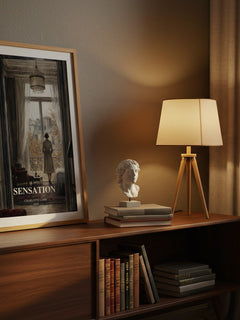 Sensation watercolour print on bookshelf – Charlotte Lamb fan gift