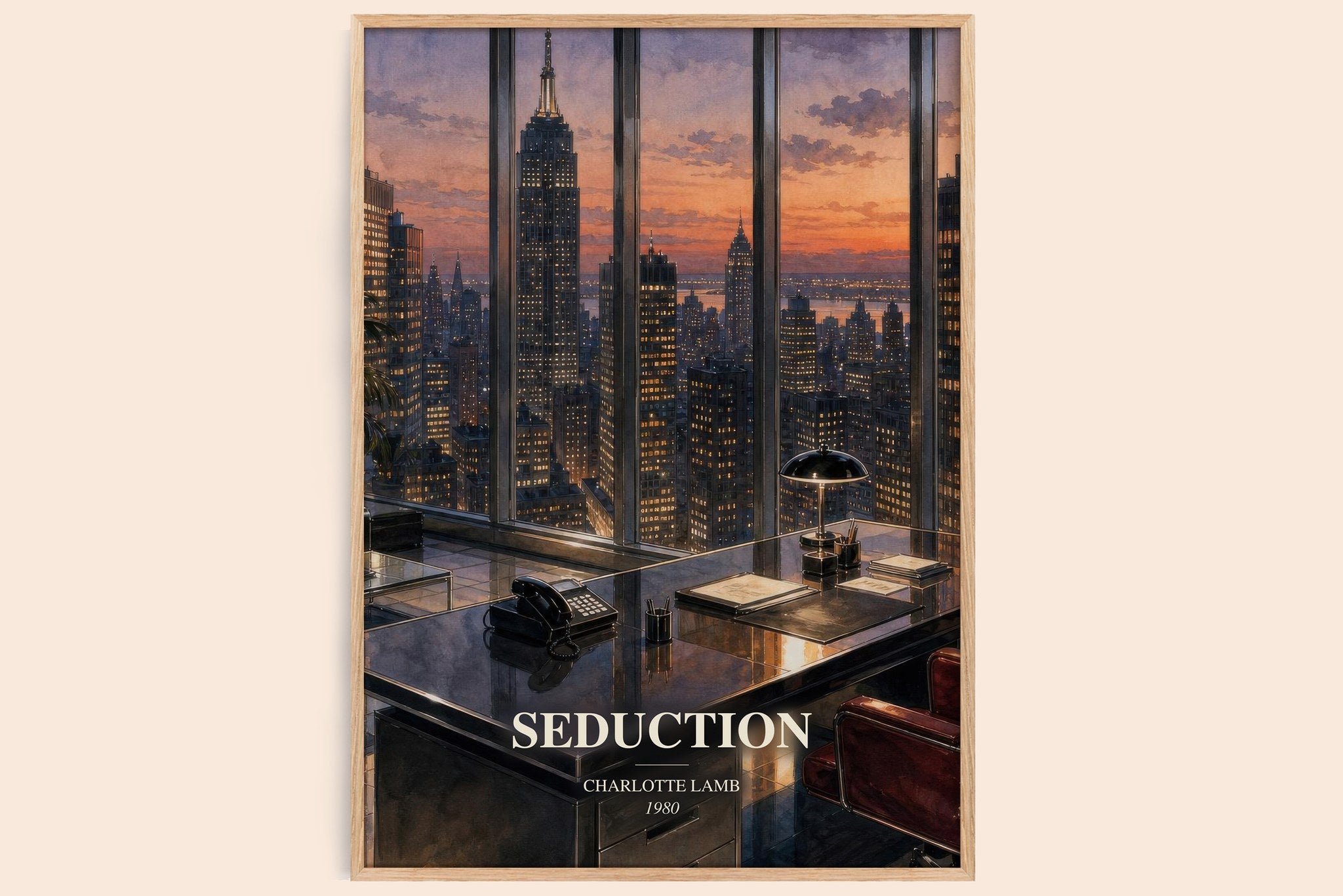 Seduction Book Watercolour Illustration by Charlotte Lamb