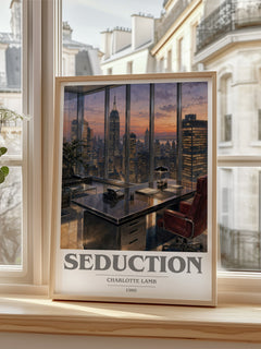 Seduction book cover poster colour and style options – Charlotte Lamb book art